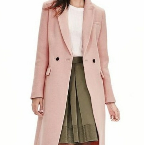 Banana Republic Jackets & Blazers - Banana Republic Blush Italian Wool Pea Coat Small